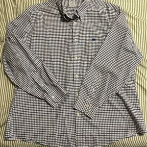 Brooks Brothers Blue Checkered Shirt